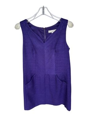 Ann Taylor LOFT Purple Dress-Size 14 Petite